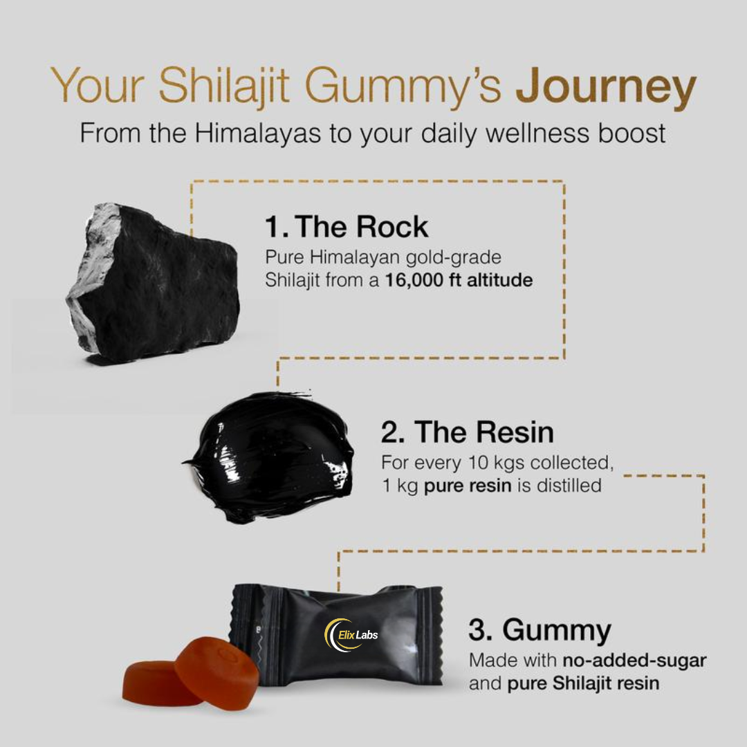 ElixLab Himalayan Shilajit Gold Gummies