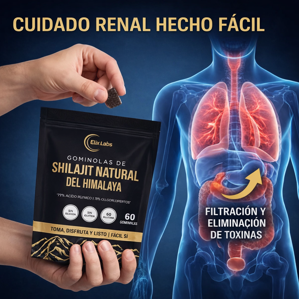Gominolas de shilajit del Himalaya para el cuidado renal