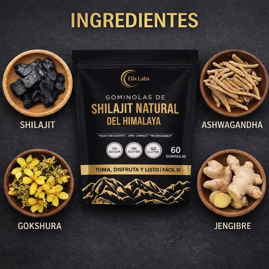 Gominolas de shilajit del Himalaya para el cuidado renal