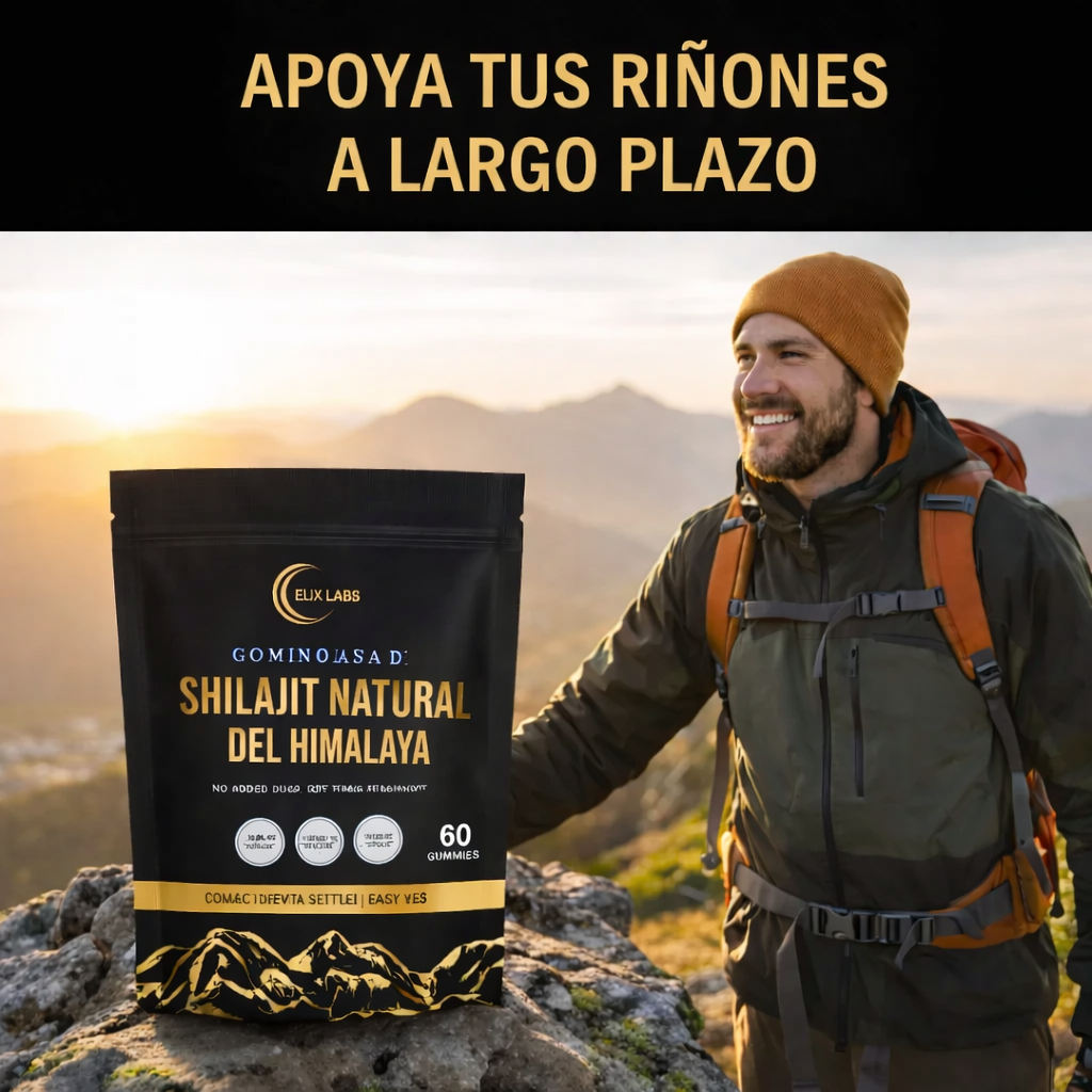 Gominolas de shilajit del Himalaya para el cuidado renal