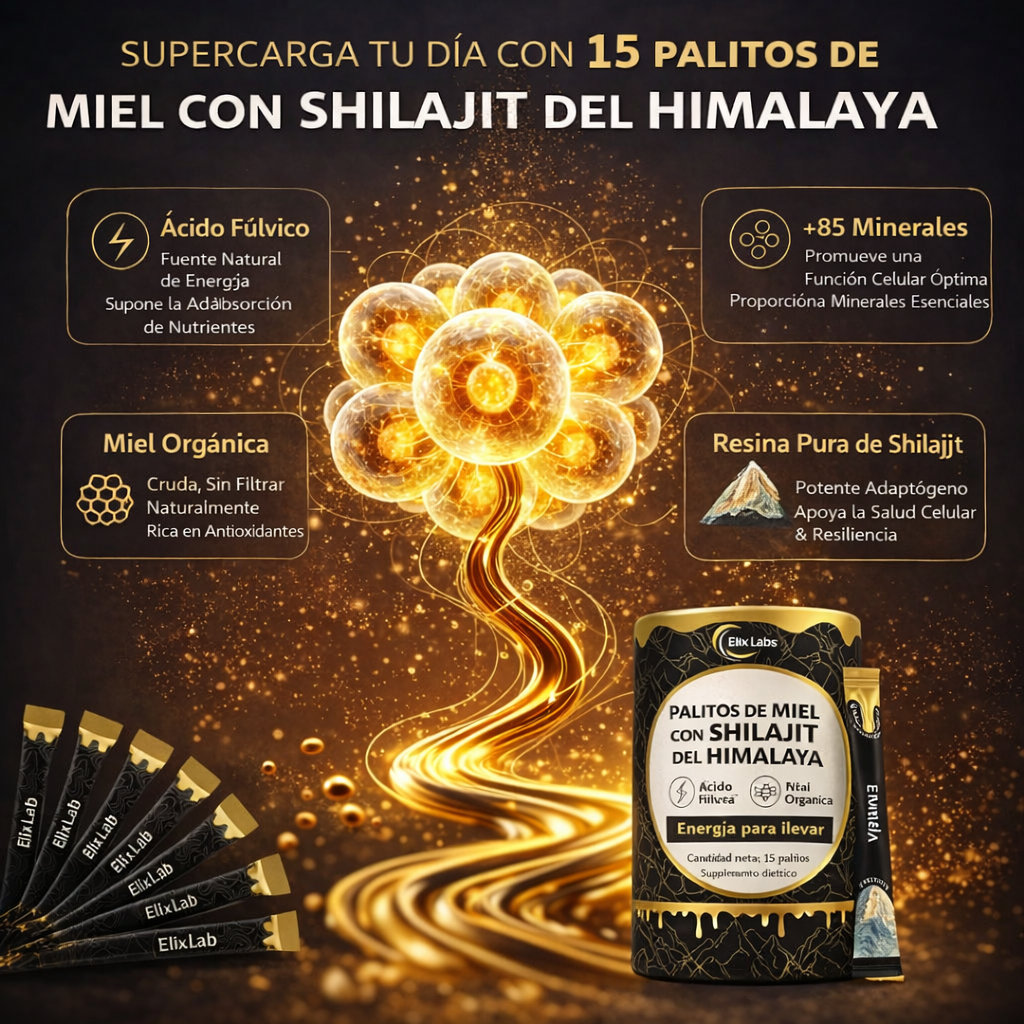 Barritas de miel dorada Shilajit del Himalaya puro |