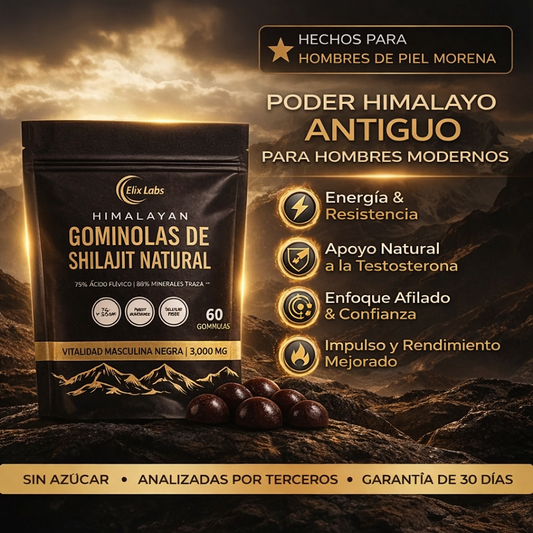 Gominolas de shilajit del Himalaya