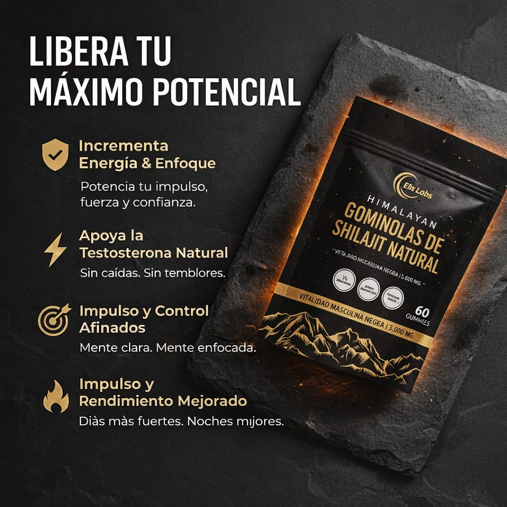 Gominolas de shilajit del Himalaya