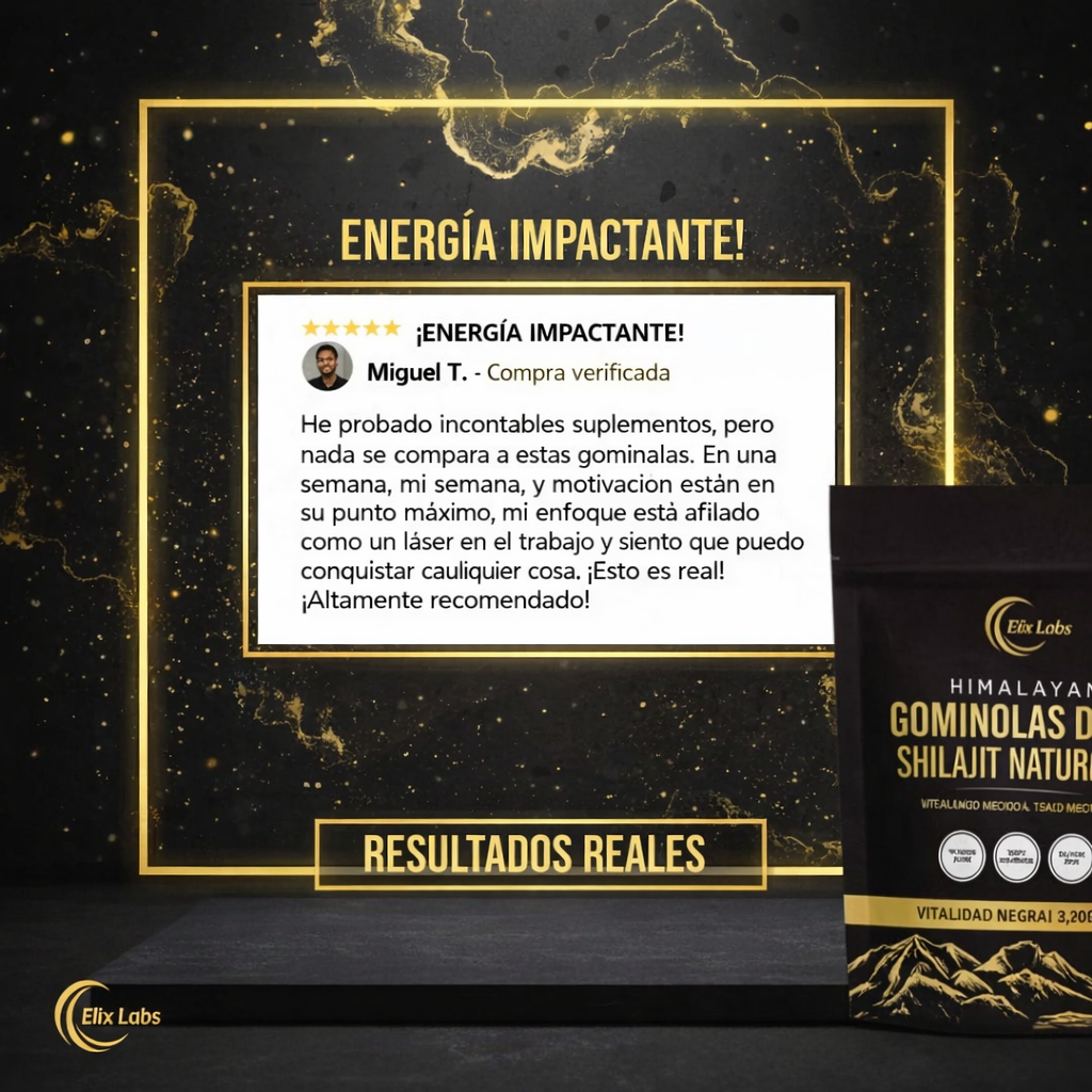 Gominolas de shilajit del Himalaya