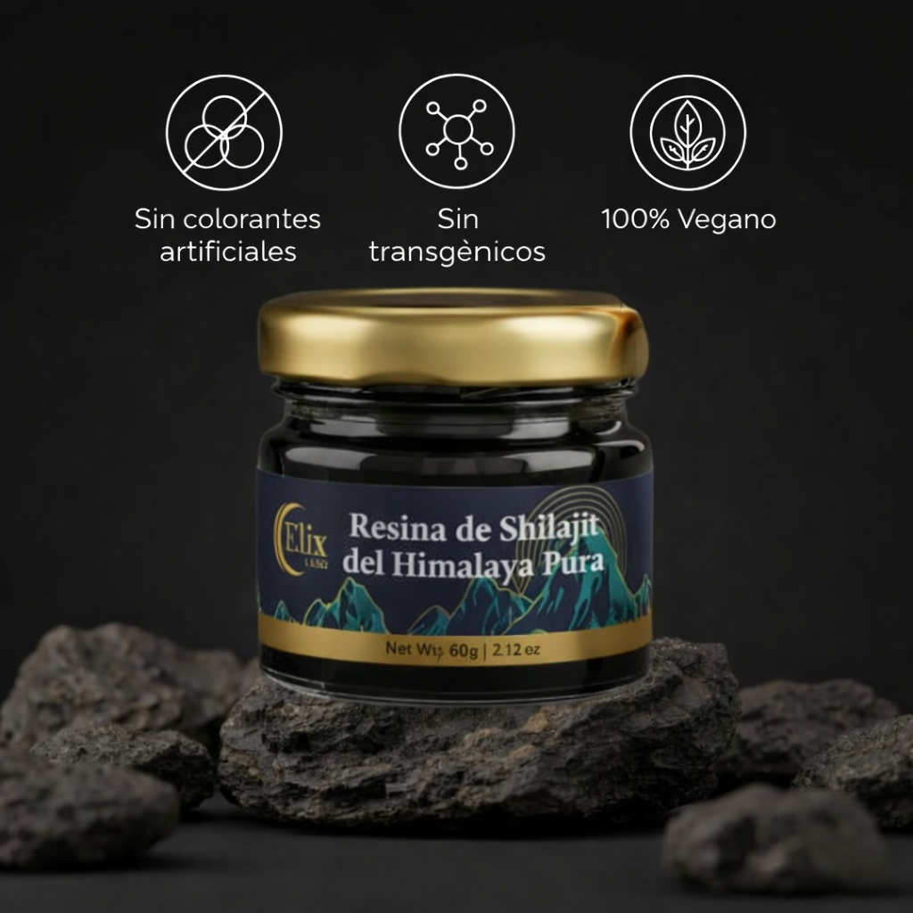 Resina pura de shilajit del Himalaya de ElixLabs