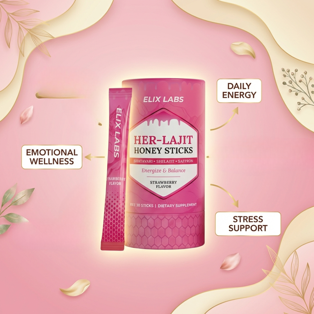 ElixLabs Shilajit Honey Sticks with Shatavari