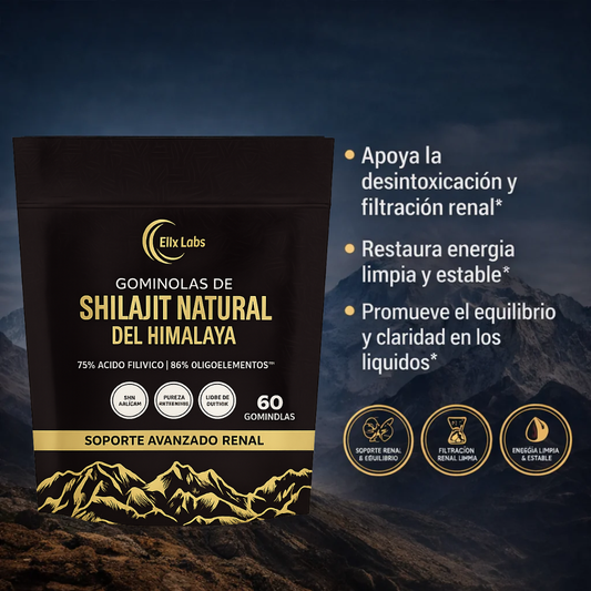 Gominolas de shilajit del Himalaya para el cuidado renal