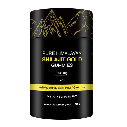 ElixLabs Himalayan Shilajit Gummies – Pure Resin Extract, 60 Count